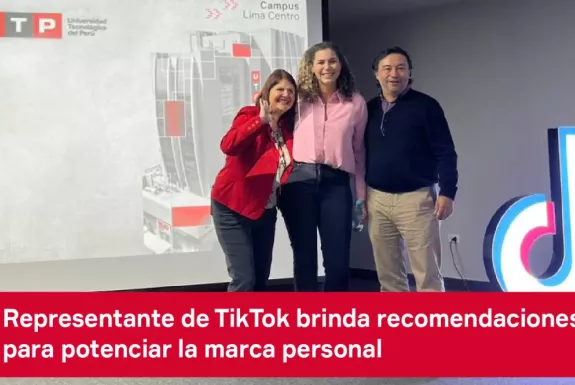 Foto con representante de Tiktok